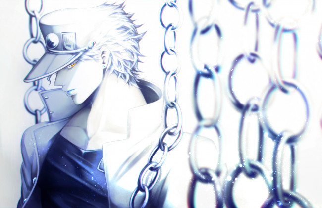 Обои картинки фото аниме, jojo`s bizarre adventure, парень