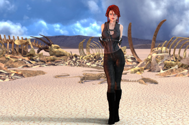 Обои картинки фото 3д графика, фантазия , fantasy, взгляд, фон, девушка