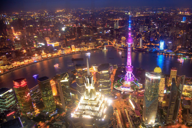 Обои картинки фото shanghai by night, города, сингапур , сингапур, ночь, огни