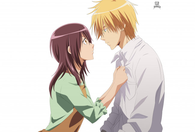 Обои картинки фото аниме, kaichou wa maid-sama, пара