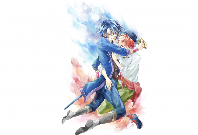 Обои картинки фото аниме, k project, сарухико, мисаки