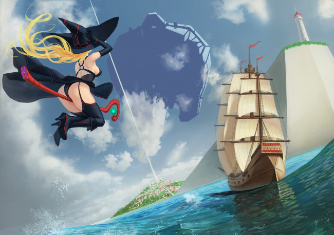 Обои картинки фото аниме, магия,  колдовство,  halloween, darkmuleth