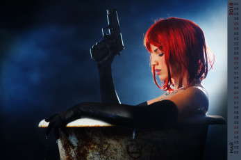 Картинка календари девушки пистолет профиль