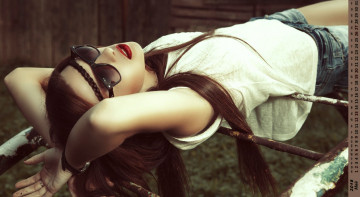 Картинка календари девушки взгляд очки