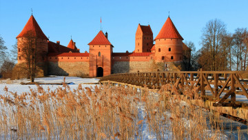 Картинка города тракайский+замок+ литва trakai castle