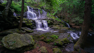 Картинка природа водопады простор