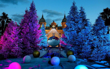 Картинка города монте-карло+ монако праздник елки казино