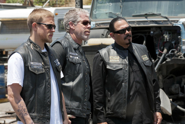 Обои картинки фото кино фильмы, sons of anarchy, байкеры