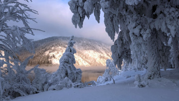 Картинка природа зима снег сугробы