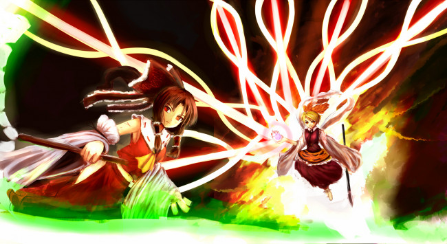 Обои картинки фото аниме, touhou, девушка