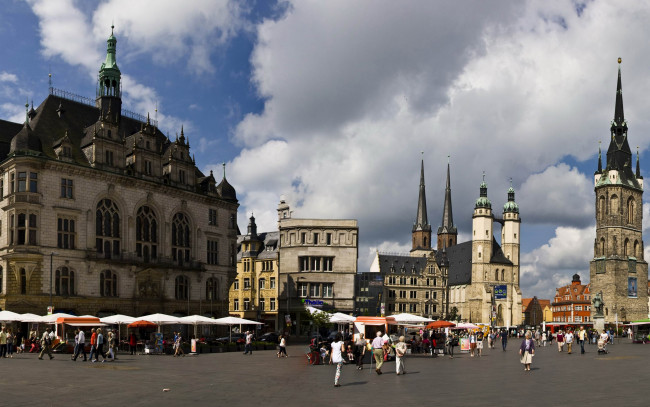 Обои картинки фото halle, germany, города, - улицы,  площади,  набережные