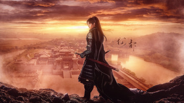 Картинка фэнтези люди сяо джань воин город