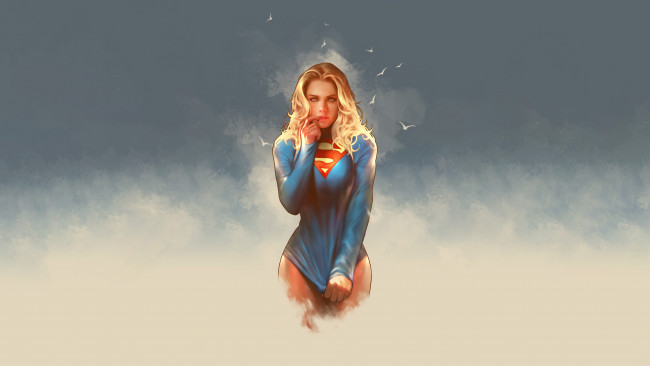 Обои картинки фото рисованное, комиксы, supergirl
