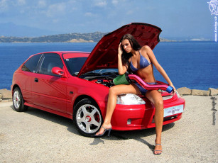 Картинка автомобили авто девушками