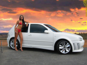 Картинка автомобили авто девушками