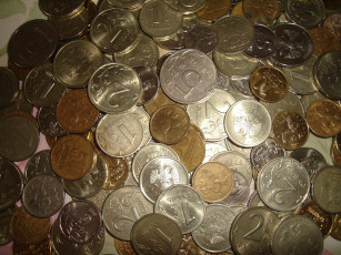 Картинка разное золото купюры монеты