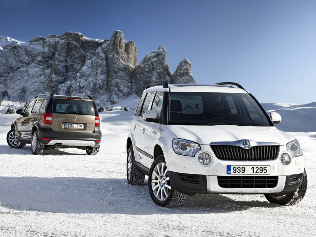 Обои картинки фото skoda, yeti, 4x4, автомобили