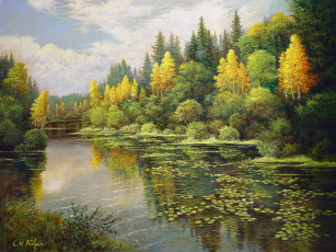 Картинка рисованные природа