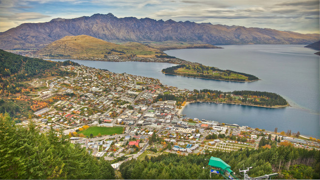 Обои картинки фото new, zealand, города, пейзажи, queenstown, new zealand