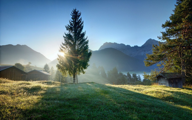 Обои картинки фото природа, восходы, закаты