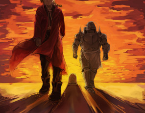 Картинка аниме fullmetal alchemist alphonse elric edward