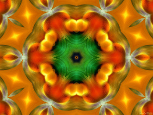 Картинка 3д графика fractal фракталы цвета узор