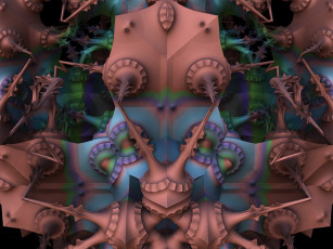 Картинка 3д графика fractal фракталы фон цвета узор