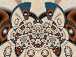 Картинка 3д графика fractal фракталы фон цвета узор