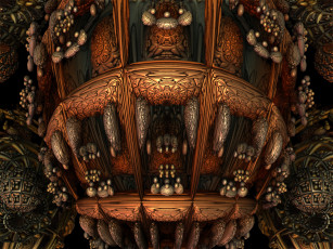 Картинка 3д графика fractal фракталы узор цвета фон