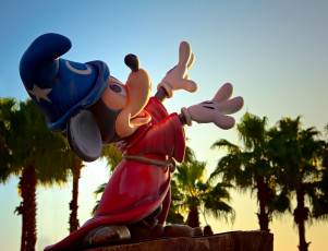 Картинка города диснейленд скульптура штат флорида америка микки маус