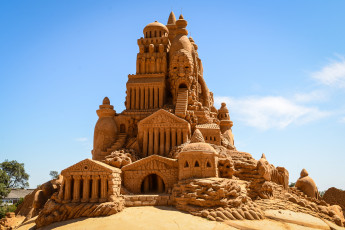 Картинка разное фигуры из песка льда снега песок скульптура