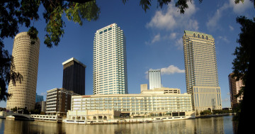 Картинка флорида тампа города панорамы берег дома море