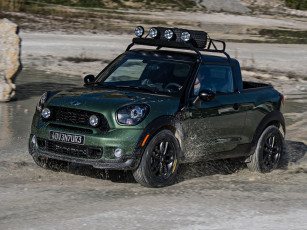 обоя автомобили, mini, 2014, r61, adventure, paceman, зеленый