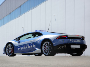 Картинка автомобили полиция 2014 синий lb724 polizia lp 610-4 huracаn lamborghini