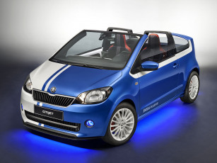 Картинка автомобили skoda citijet 2014г синий