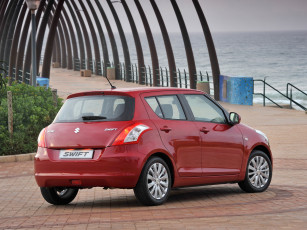 Картинка автомобили suzuki красный za-spec 5-door swift