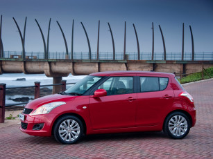 Картинка автомобили suzuki za-spec 5-door swift красный