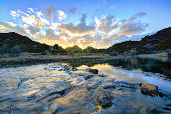 Картинка природа реки озера горы облака река