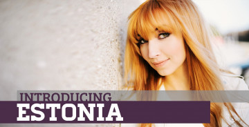 Картинка музыка евровидение tanja эстония певица рыжеволосая улица улыбка стена куртка взгляд надпись