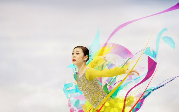 Картинка девушки yuna+kim графика