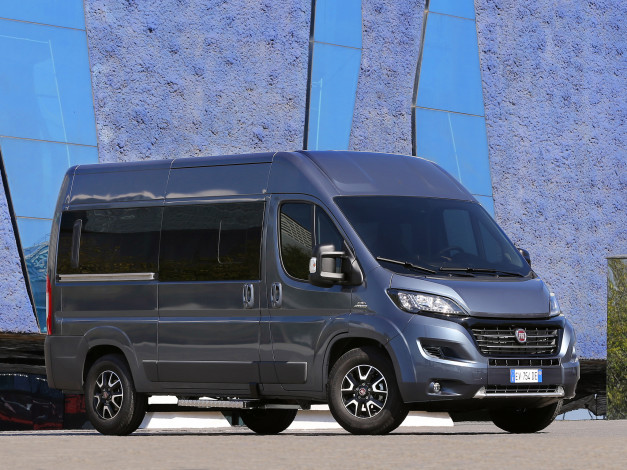 Обои картинки фото автомобили, fiat, panorama, ducato, синий