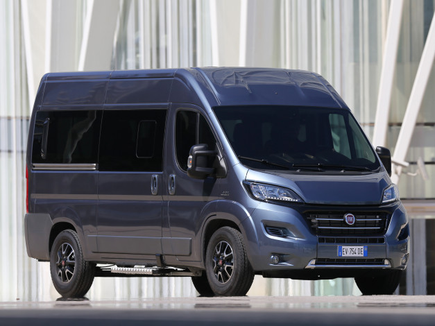 Обои картинки фото автомобили, fiat, panorama, ducato, синий