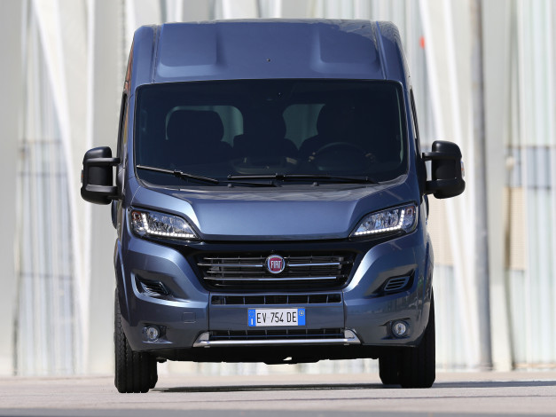 Обои картинки фото автомобили, fiat, синий, panorama, ducato
