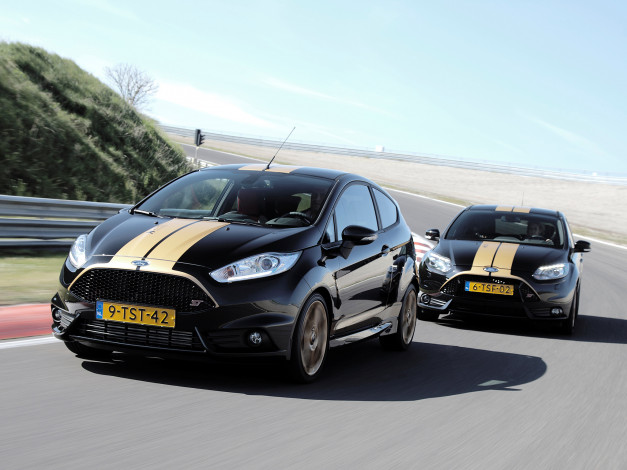 Обои картинки фото автомобили, ford, 2014г, st-h, fiesta, темный