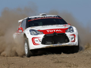 Картинка спорт авторалли citroеn ds3 r5 2013г гонки пыль