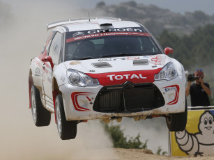 Картинка спорт авторалли citroеn ds3 r5 2013г гонки пыль