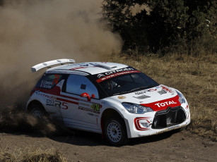 Картинка спорт авторалли citroеn ds3 r5 2013г гонки пыль