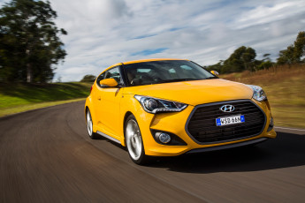 Картинка автомобили hyundai желтый 2015г au-spec turbo veloster