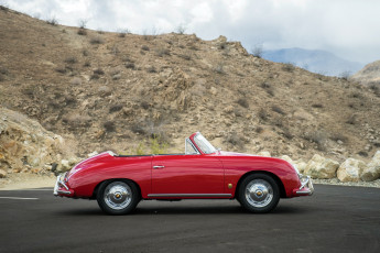Картинка автомобили porsche 356a 1600 cabriolet by reutter us-spec t2 красный