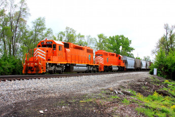 Картинка техника поезда локомотив состав рельсы дорога железная